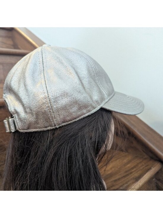 J Crew gold baseball cap in premium 100 percent cotton OS New! main image 4